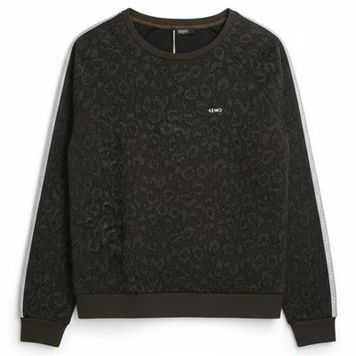 LIU.JO Milano Women's Crewneck Leopard Print Sweater Small Medium NWT $235
