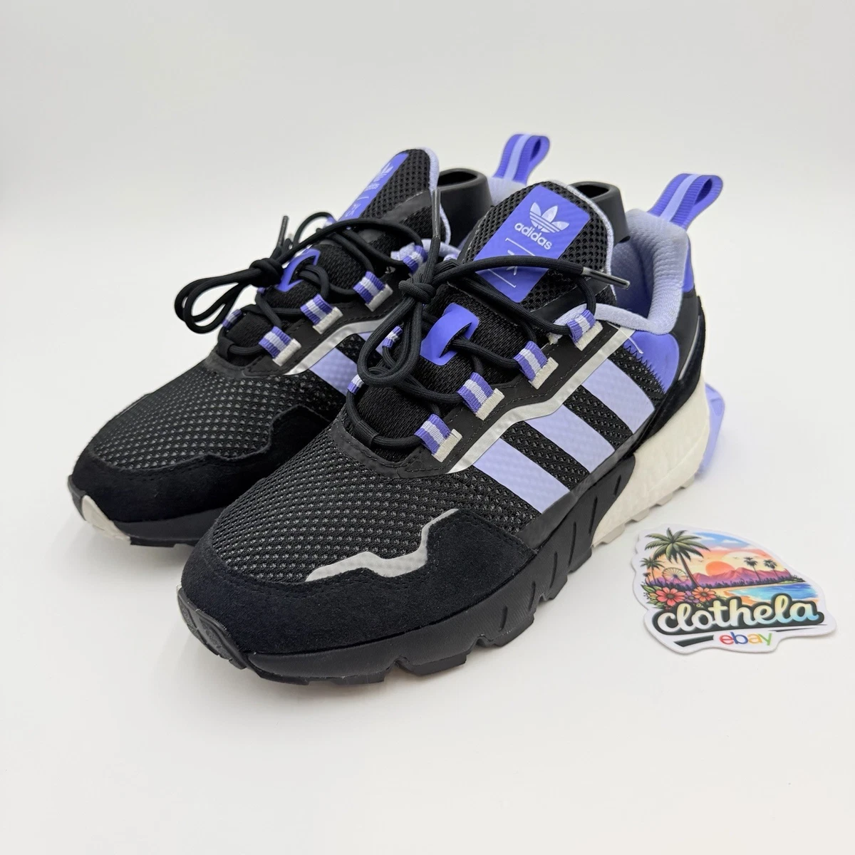 Las mejores ofertas en Adidas ZX 1K Boost White Violet Tone W | eBay
