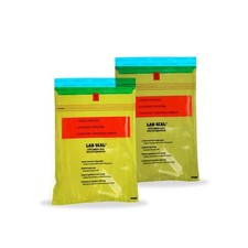 Yellow Tamper Evident Specimen Bags Adhesive Closure 1000 Count 6 x 10 in