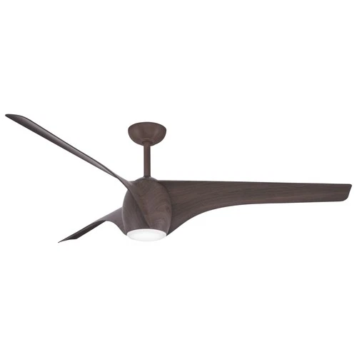 Minka Aire Airewave 65" Ceiling Fan - Dark Maple 3-Blade Remote Control - Picture 2 of 2