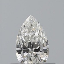NATURAL DIAMOND WHITE COLOR G/VS CLARITY LOOSE PEAR 5X3 MM 0.26 CT GIA CERTIFIED 1608.46 per carat