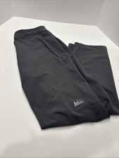 REI Hiking Pants 36x32 Gray Stretch Nylon Spandex Zippered Pockets Unique Belt