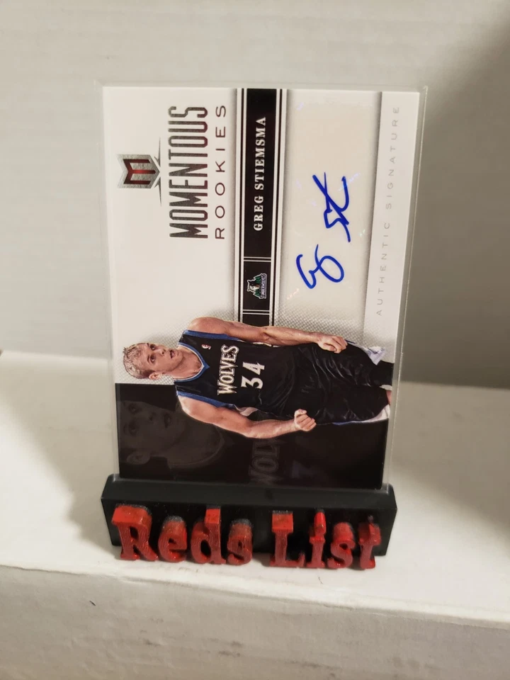 2012 Panini Momentum Momentous Rookie Auto #41 Greg Stiemsma Timberwolves - Image 2 of 4