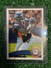 Topps 2011 Von Miller Rookie Base Set #427 With the Ball Denver Broncos Card