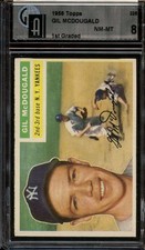 1956 TOPPS #225 GIL MCDOUGALD GAI 8 YANKEES *DS15219