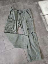 VINTAGE Boy Scouts Pants Men Green Cargo Official Uniform Twill Cotton 34x29