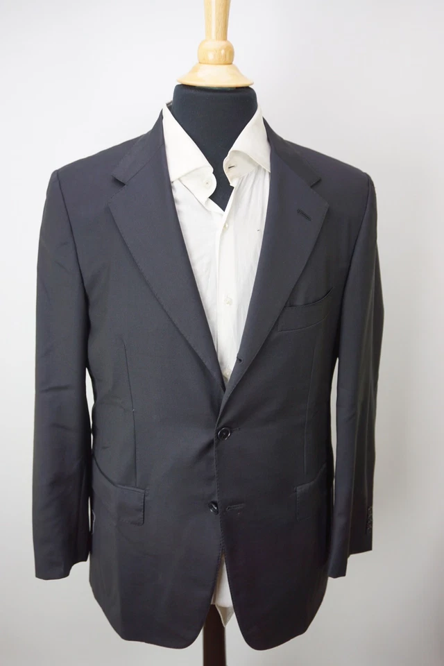 Sartoria Partenopea Azul Oscuro S140s Chaqueta de Lana Abrigo Deportivo Talla 42R NUEVO Foto 3 de 4