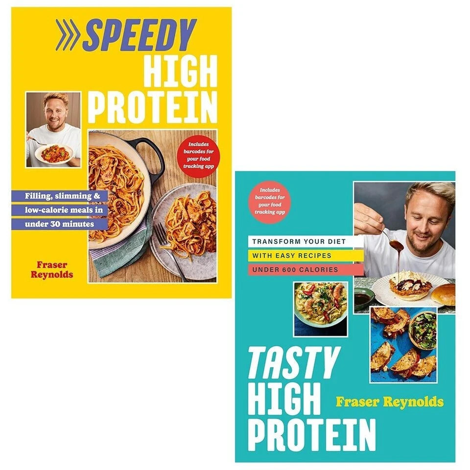 Fraser Reynolds 2 Books Collection Set Speedy High Protein & Tasty High Protein