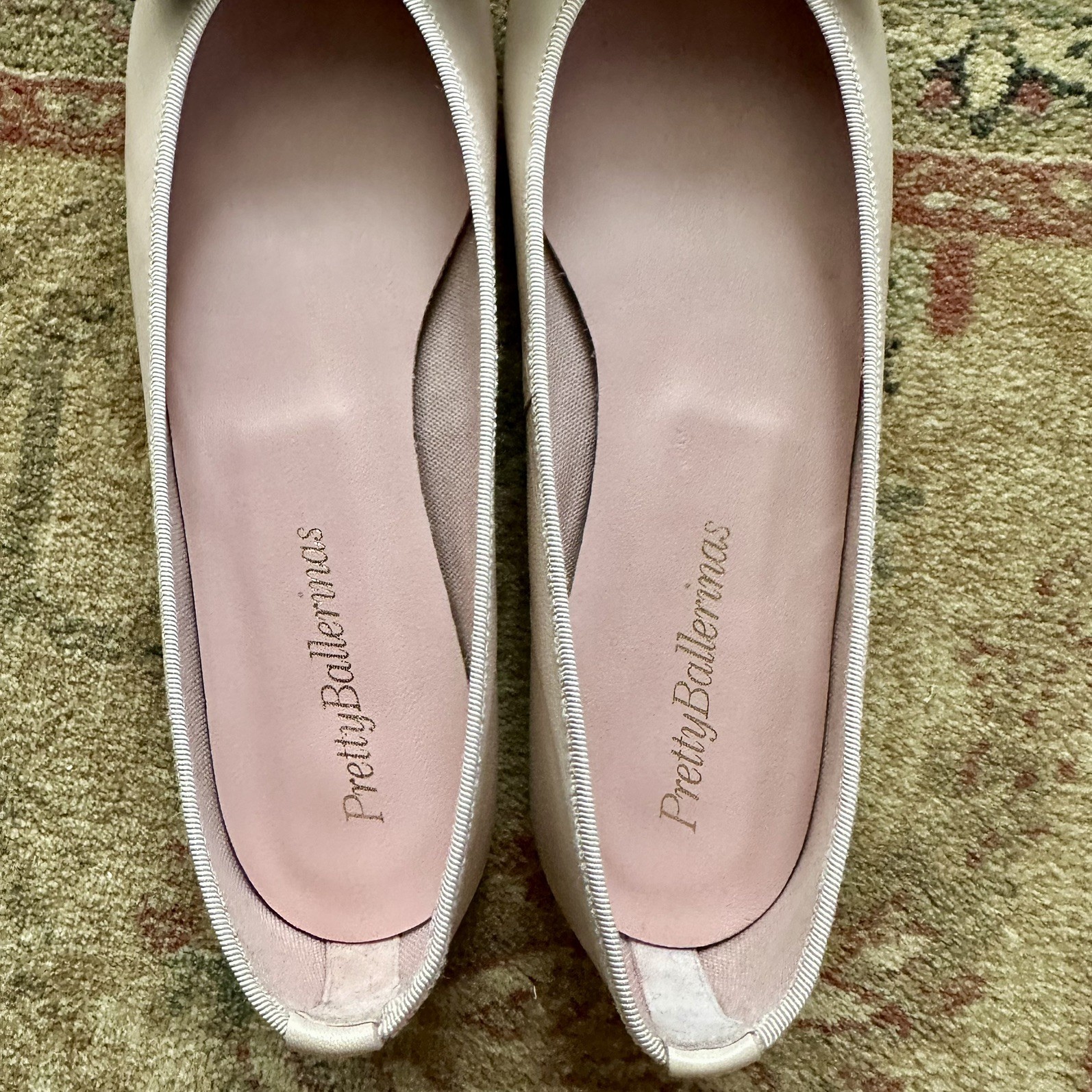 PRETTY BALLERINAS Pink Cotton Rosato Ballet Flats LEATHER UK 5.5 EU38.5 RRP £169 image 6