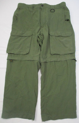 Boy Scouts Convertible Hiking Pants Zip Off Cargo Pockets Size Medium 32x26