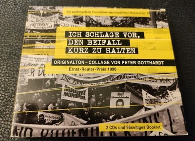 Ich Schlage Vor Den Beifall Kurz Zu Halten Peter Gotthardt Cd