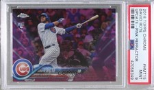 2018 Chrome Update Target Exclusive Pink Refractor David Bote PSA 9 MINT 07b3