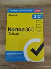 Norton 360 Deluxe for 3 Devices 1 Year Subscription 2026 Internet Security New !