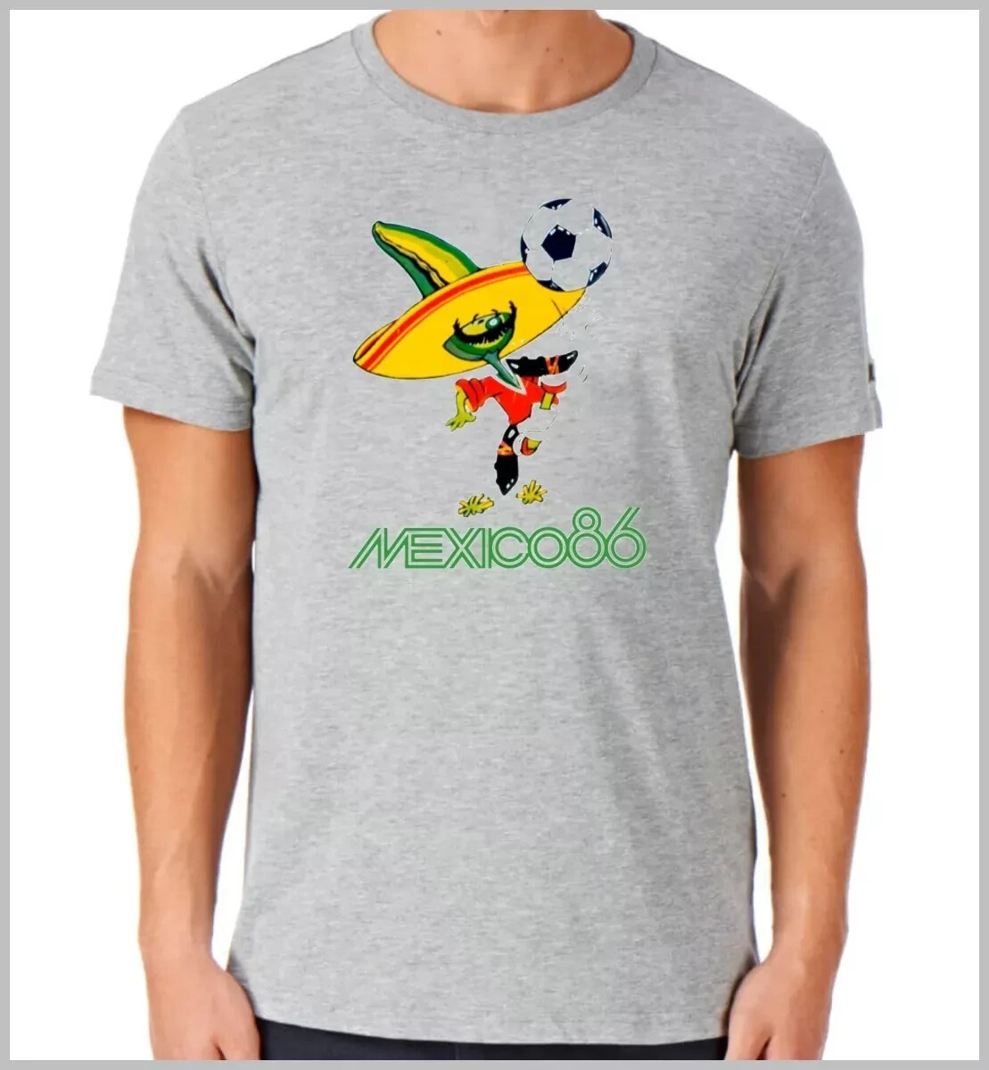 FIFA WORLD CUP MEXICO 1986 - Gray Sublimated T-SHIRT - Ask for