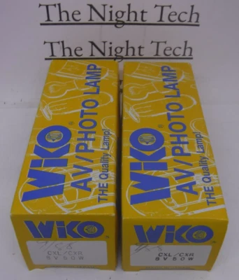 Lot of 2 Wiko CXR/CXL 8 V 50 W Projector Lamps – NOS