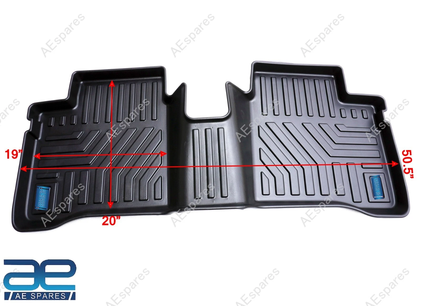 Car Floor Foot Mat Hard PVC Set of 3 Black For Suzuki Baleno & Fronx view 2