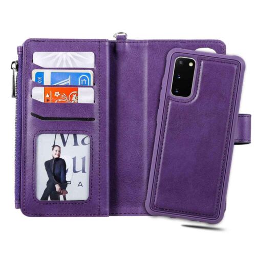 For Samsung S23 S22 S21 S20 S10 S9 Magnetic Detachable Wallet Leather Case Cover - Picture 38 of 49