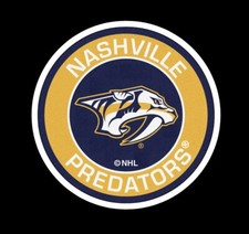 NASHVILLE PREDATORS  Logo Sticker  Puck Stickers Car  NHL Hockey Decal Ice