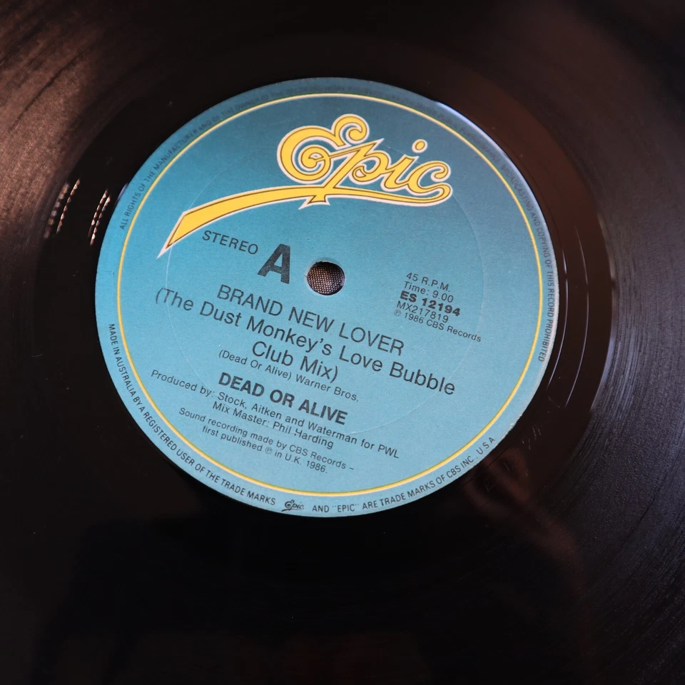 Dead Or Alive Brand New Lover Record 12” 80s Single 1986 Dust Monkey's Mix VG+ - Image 4 of 4