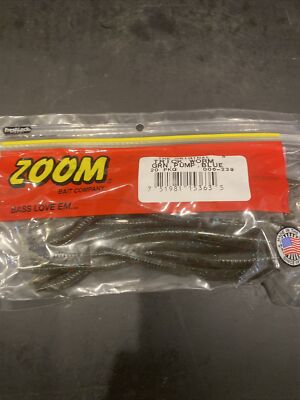 Zoom Original Trick Worm 20pkg Green Pumpkin Blue