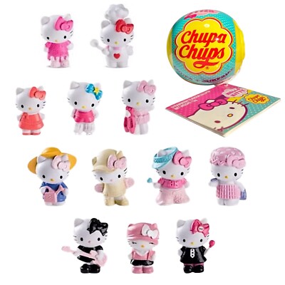 Chupa Chups Hello Kitty Complete Full Set 12 pcs Rare New Seal Bag Gift LTD