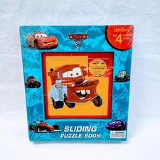 2012 Disney Cars 2 Sliding Puzzle Book Age 3+
