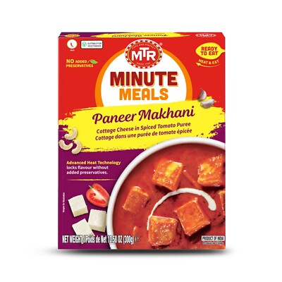MTR Minute Meals Ready To Eat - Paneer Makhani 300g (Pack of 6 )