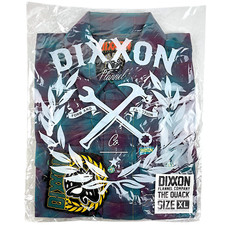 DIXXON Flannel "Quack" Men's XL Mighty Ducks Hockey Purple  Blue Plaid Shirt