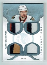 14-15 UD Upper Deck The Cup Foundations  Patrick Sharp  /10  Quad Patches