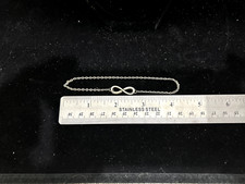 Silver Tone 8 " Bracelet with Infinity Symbol