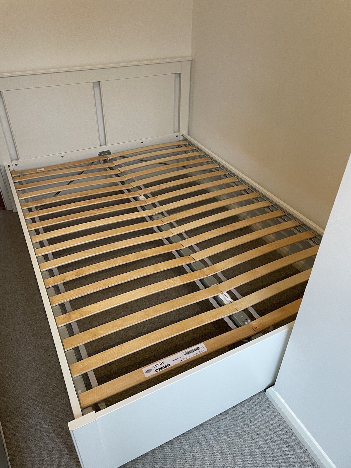 IKEA Songesand White Double Bed Frame eBay