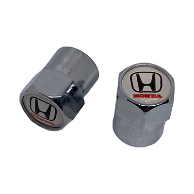 Honda Motorcycle Valve Stem Caps  Metal Chrome CB 350 450 Super Hawk Rebel 650
