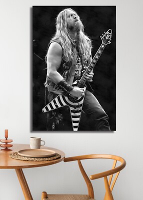 Zakk Wylde Canvas Poster 24x36 Concert Photo Wall Art Print