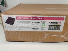 Americo 42071428 Maroon EcoPrep EPP Specialty Pads 14" x 28"   (10/CT)