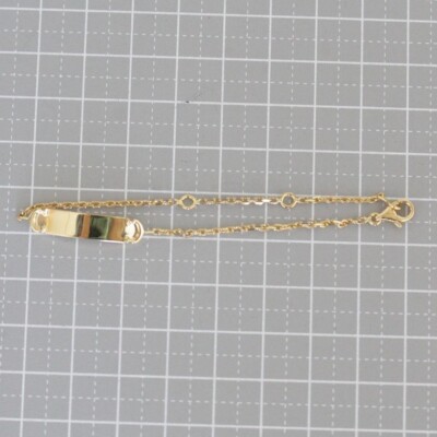 Cartier Identity Bracelet K18YG 16cm Arm Circumference 5.5mm x