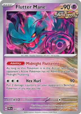 Pokemon SV Prismatic Evolutions: Pokeball Pattern Holo - Flattermähne 043/131