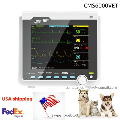 CMS6000 VET Veterinary Patient Monitor ICU Vital Signs 6 Parameters USA ship NEW