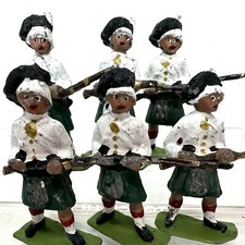 Highlands Scottish Kilt Military Toy Soldiers Painted Infantry 54mm Figures Lot