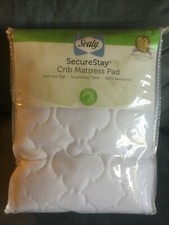 SEALY SECURESTAY WHITE CRIB MATTRESS PAD WHITE - NEW IN PACKAGE