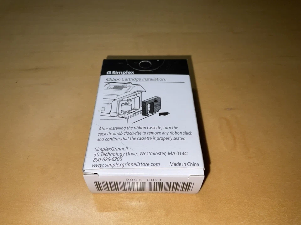 Simplex 50 / 100 / 125 / Combo Time Clock Ribbon Cartridge (purple) 1603-9806 - Image 3 of 3