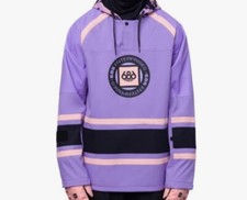 686 Waterproof Slapshot Hoody (L) Violet Colorblock M3WN131-VTCB