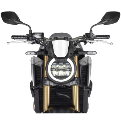 Für Honda CB125R CB300R 2018 - 2020 Aluminium Motorrad Windschutzscheibe Schwarz