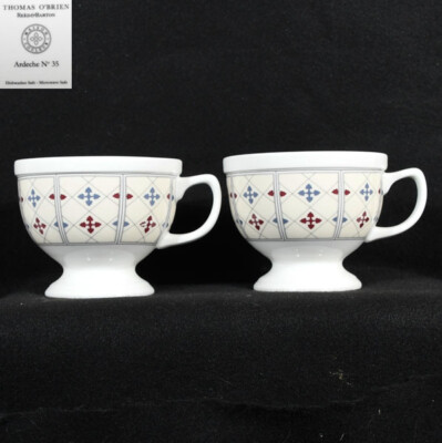 Thomas O'Brien Ardeche #35 Two Oversized Cups 3 3/4'' Tall 4 5/8'' At Rim