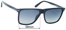 SFx Replacement Sunglass Lenses fits Tom Ford TF832-N Fletcher - 59mm Wide