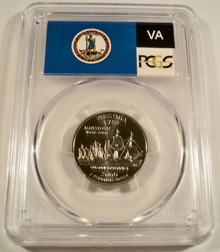 2000-S ALL 5 25c CLAD PCGS PR70DCAM QUARTERS PROOF WASHINGTON NH VA SC MD MA - Picture 8 of 11