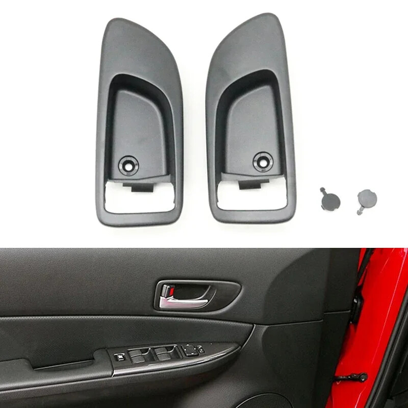 1x Left or Right Inner Door Lock Handle Frame Base Cover For Mazda