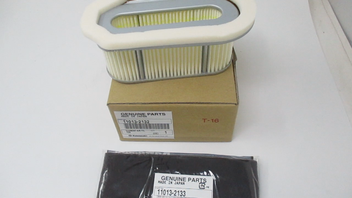 Genuine Kawasaki 11013-2132 Pre & Air Filter 11013-2133 FE120D