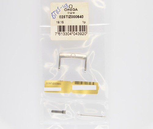 Omega fibbia ad ardiglione acciaio inox opaco spazzolato 19 mm 025TIZ000640 NOS - Foto 1 di 2