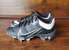 EUC NIKE HYPERDIAMOND 4 KEYSTONE GG SOFTBALL CLEATS Black CZ5919-005 Youth 1Y