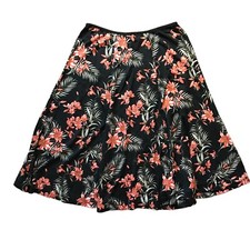 Tommy Bahama Vintage Women's Floral 100 Silk Unlined Swing Skirt Size Small